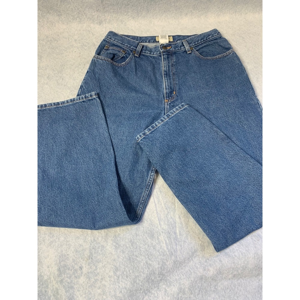 L.L.Bean Relaxed Fit Women's 14  Jeans Medium Wash Denim Classic Casual Comfort‎